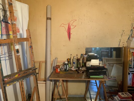 Yan Santelli en el estudio