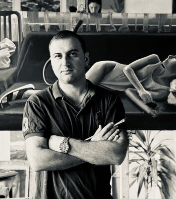 Ara Aleksanyan in de studio