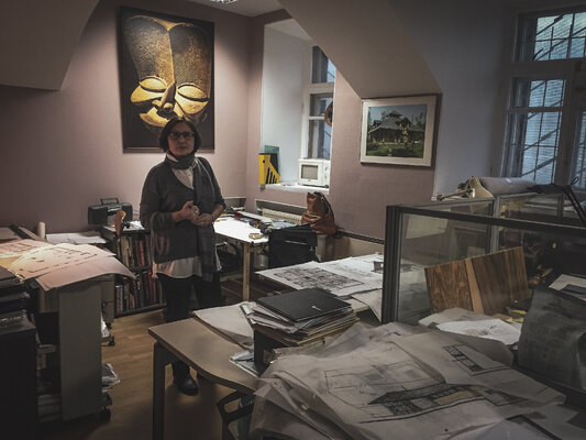 Elena Kochetkova in de studio