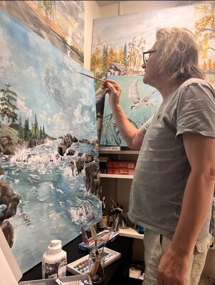 Robertas Zabitis in de studio
