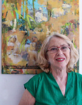 Renate Pfrommer in de studio