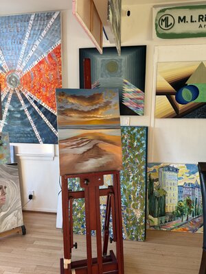 Alina Mikhaylova en el estudio: Work in progress
