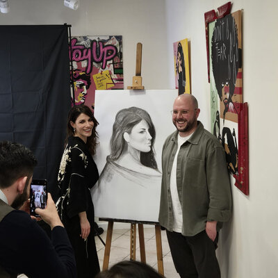 Giovanni Giunta nello studio