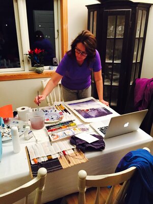 Janet Olaussen Repaal im Studio