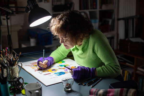 Kasia Turajczyk in the Studio