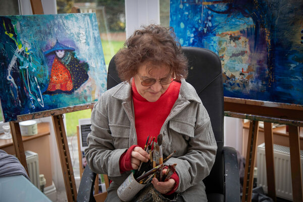 Kasia Turajczyk in the Studio