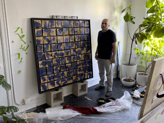 Livio Stabile in de studio