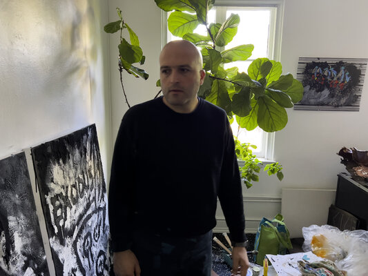 Livio Stabile in de studio