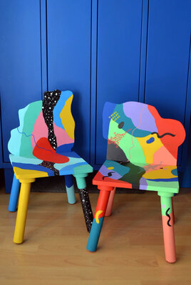 Nataline Pomar im Studio: Art studio in Barcelona