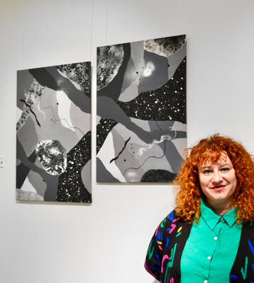 Nataline Pomar im Studio: Exhibition in Barcelona