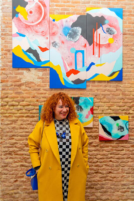 Nataline Pomar im Studio: Exhibition in Madrid