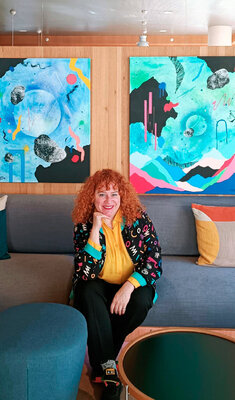 Nataline Pomar im Studio: Exhibition in Barcelona