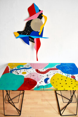 Nataline Pomar im Studio: Art studio in Barcelona