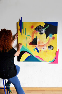 Nataline Pomar im Studio: Artwork