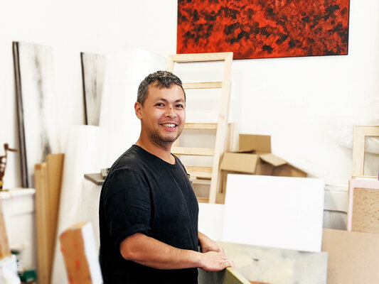 Olivier Messas im Studio: À l'atelier de Karlsruhe (Allemagne)