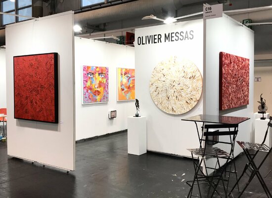 Olivier Messas im Studio: DISCOVERY ART FAIR FRANKFURT, Frankfurt, Allemagne