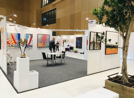Olivier Messas im Studio: Arte Wiesbaden 2019, Wiesbaden, Allemagne