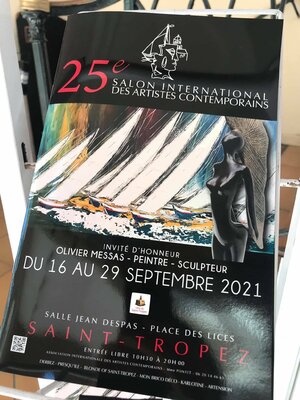 Olivier Messas im Studio: Salon international des artistes de Saint-Tropez 2021