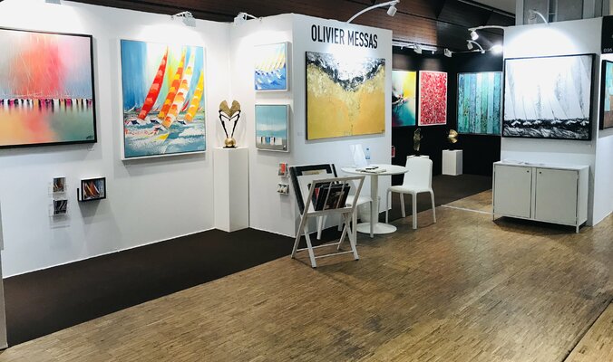 Olivier Messas im Studio: Carrousel du Louvre Art Fair, Paris 2019