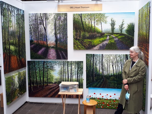 Hazel Thomson im Studio