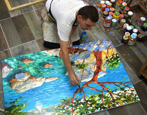 Dmitry Spiros dans le studio