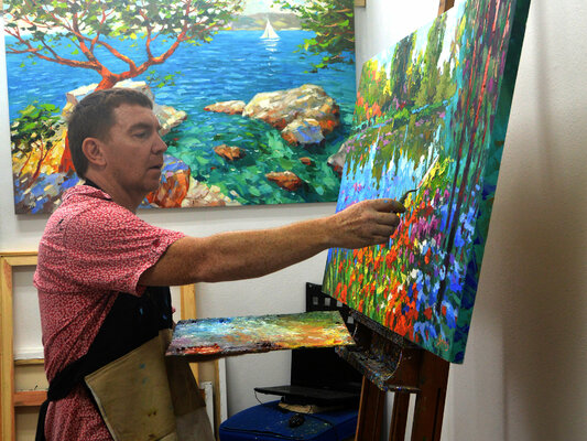 Dmitry Spiros dans le studio
