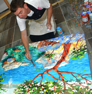 Dmitry Spiros dans le studio