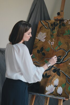 Margarita Kunizheva in de studio
