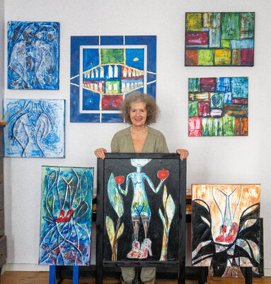 Christa Baisch nello studio