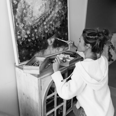 Diana Diamandieva in de studio