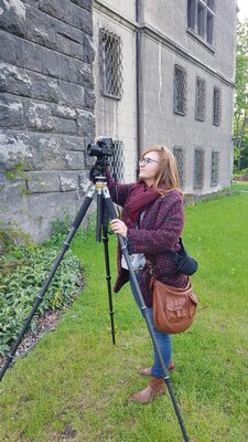 Ilona Pausder nello studio