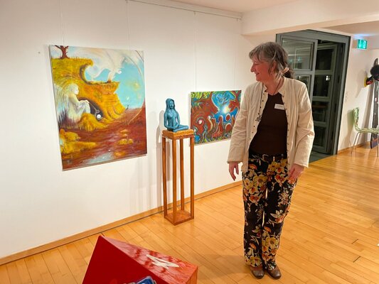 Mo Güttinger im Studio: Stadtgalerie Dübendorf, Obere Mühle