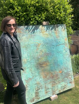 Barbara Schauß nello studio: Ausstellung OFFENE GÄRTEN