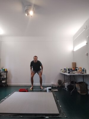 Petrus Bergstrand in de studio