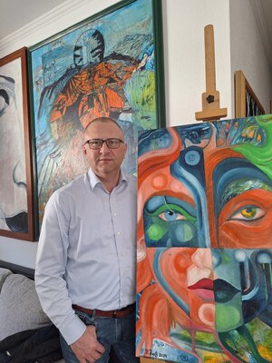 Harry Zaft nello studio