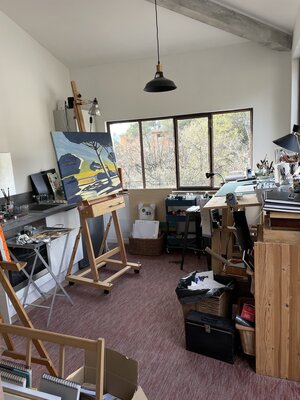 Jerome WALLUT dans le studio: Avec la lumière du sud de la France (Provence)