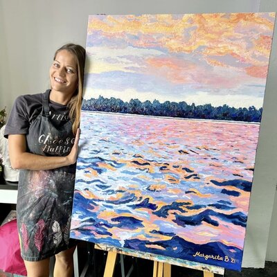 Margarita Buttenmueller in de studio