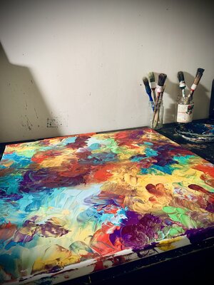 Carolin Schmidt en el estudio: Im Atelier I