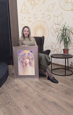 Alla Prisacar in the Studio