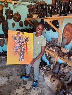 Kevin Jjagwe im Studio