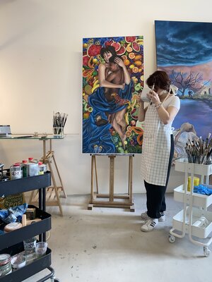 Stephanie Künzli Ycaza in the Studio