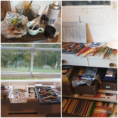 Charlotte Eder nello studio