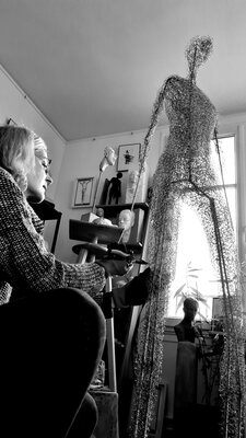 Caroline Champetier de Ribes en el estudio: Dans l'atelier