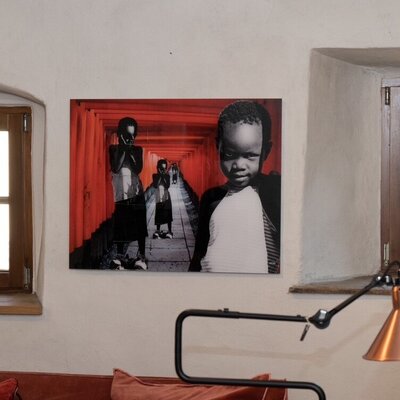 Gabriele Steinlechner en el estudio: Vernissage in Karrösten/Imst/Tirol 2022: Alu-Dibond mit Acryl-Kaschierung 80 x 60 cm - Original