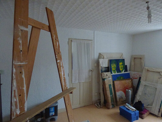 Zarts, MaudéE Zarts Koch dans le studio: Un coin de mon espace atelier