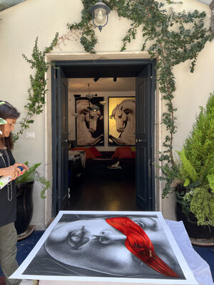 Valeria Corvino in de studio: Ingresso del mio Atelier