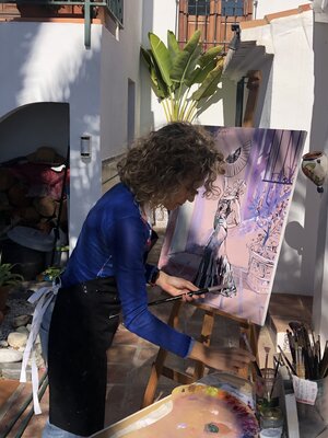 Emma Ramírez Conde en el estudio: Outside studio view