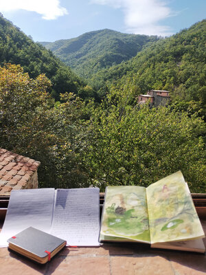 Alessandro Giampaoli en el estudio: During an artistic residency