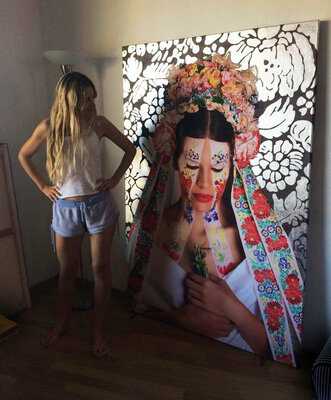 Sarah I. Avni en el estudio