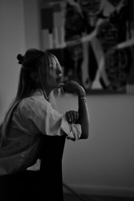 Helena Kaschurow nello studio